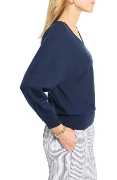 Nic + Zoe Nic+zoe Easy Cotton V-neck Sweater