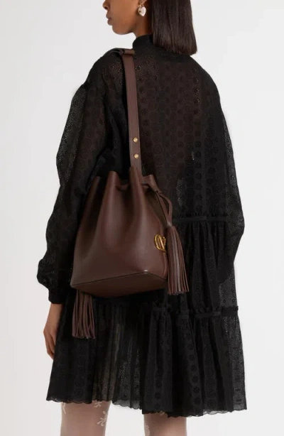 Valentino So Seau Tasseled Leather Shoulder Bag