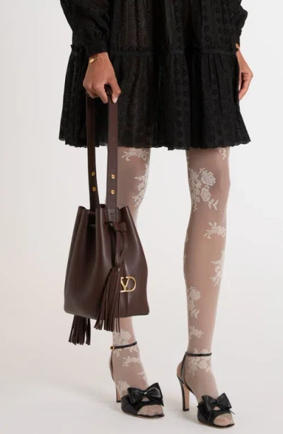 Valentino So Seau Tasseled Leather Shoulder Bag