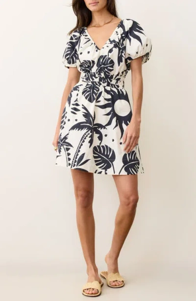 Marine Layer Emery Cotton Poplin Dress In White