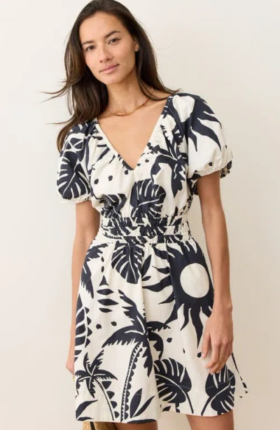 Marine Layer Emery Cotton Poplin Dress In White