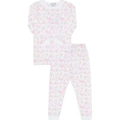 Nellapima Butterflies Print Pajama In Gray