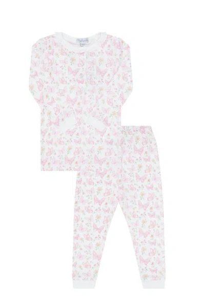 Nellapima Butterflies Print Pajama In Gray