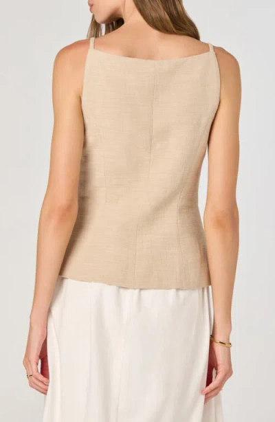 Astr The Label Mix Media Sleeveless Dress In Neutral