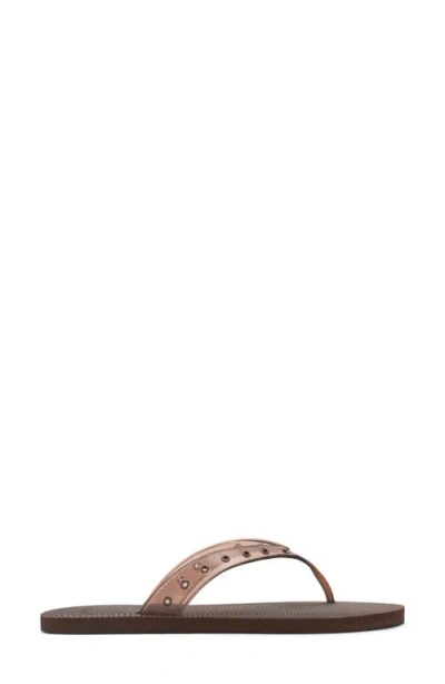 Mango Grommet Detail Flip Flop