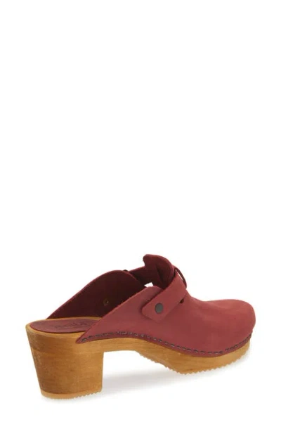 Sanita Maulo Clog In Burgundy