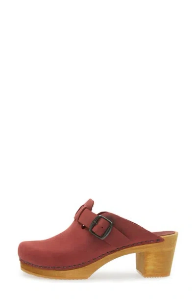 Sanita Maulo Clog In Burgundy