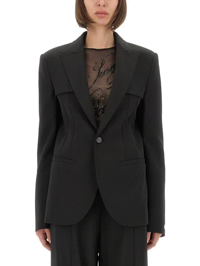 Jean Paul Gaultier Tailored Jacket With Structured Shoulders And Front Pockets