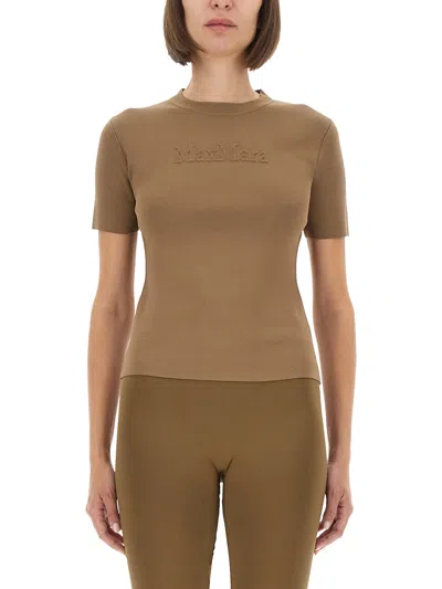 Max Mara Biscuit Viscose Blend Adelio T-shirt