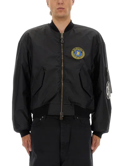 Balenciaga Men Bomber Jacket With Logo