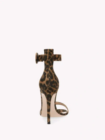 Gianvito Rossi Portofino 105 Sandal In Animal Print