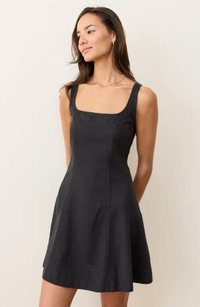 Marine Layer Denisse Sleeveless Minidress In Black