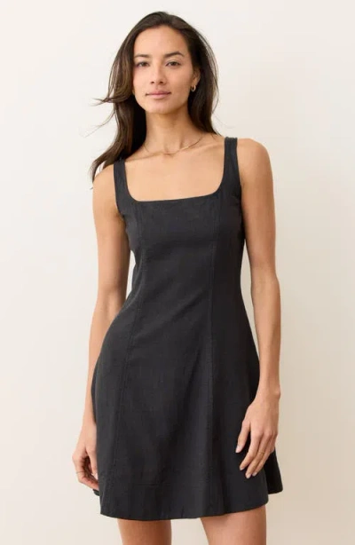 Marine Layer Denisse Sleeveless Minidress In Black