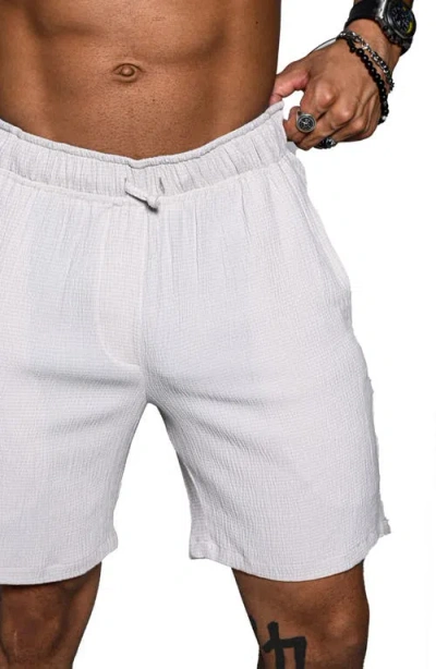 Maceoo Everyday Drawcord Shorts In White
