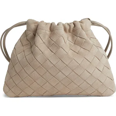 Bottega Veneta Small Dustbag Intrecciato Suede Bag