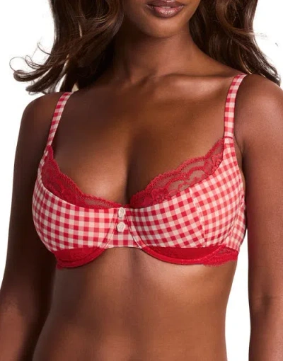 Adore Me Gretl Contour Demi Bra In Red