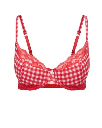 Adore Me Gretl Contour Demi Bra In Red