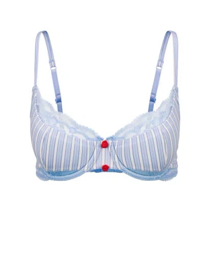 Adore Me Gretl Contour Demi Bra In Blue