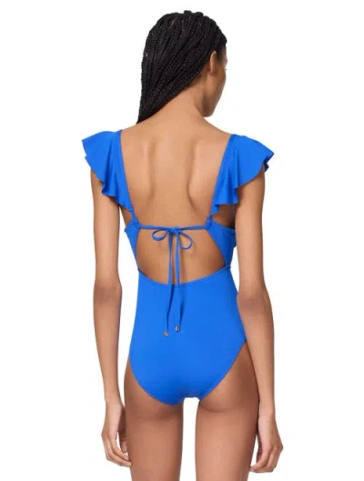 Kate Spade New York Ruffle V-wire One Piece