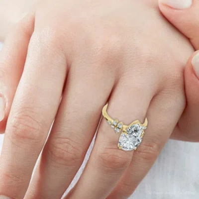 Bliss Diamond Certified 3 1/3ct Pear Diamond Engagement Ring 14k Gold Or Platinum Lab Grown