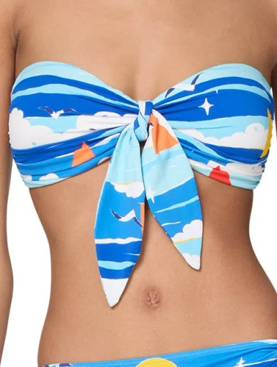 Kate Spade New York Tie Bandeau Bra Top In Multi