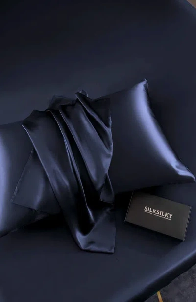 Silksilky Set Of 2pcs-22momme Mulberry Silk Hidden Zipper Pillowcase