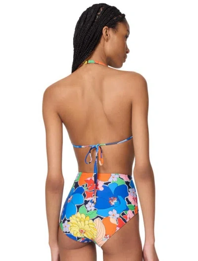 Kate Spade New York Tie Front Bra Top In Multi
