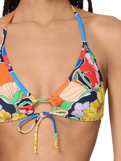 Kate Spade New York Tie Front Bra Top In Multi