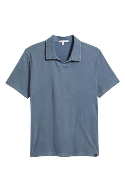 Threads 4 Thought Jared Mineral Wash Cotton Polo In Blue