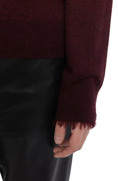 Zadig & Voltaire Ivy Crewneck Cashmere Sweater In Burgundy