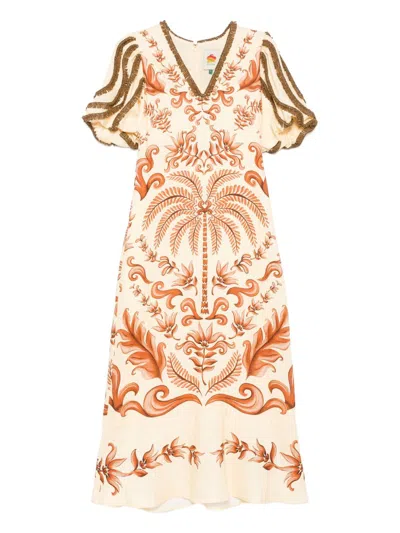 Farm Rio Milani Maxi Dress In Multi