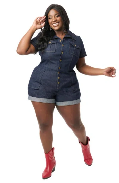 Unique Vintage Plus Size Garage Style Romper