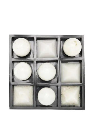 Jonathan Adler Como Tic-tac-toe Set In Gray