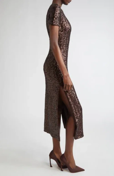 Michael Kors Collection Sequin Midi T-shirt Dress