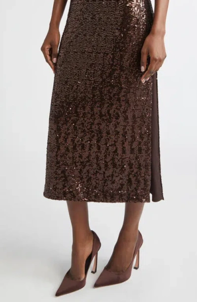 Michael Kors Collection Sequin Midi T-shirt Dress