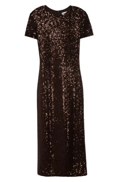 Michael Kors Collection Sequin Midi T-shirt Dress