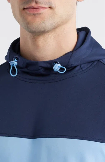 Swannies Yorobe Colorblock Golf Hoodie In Blue
