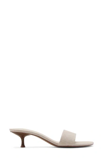 Mango Kitten Heel Sandals Beige