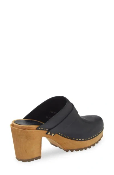 Sanita Peleni Block Heel Clog In Black