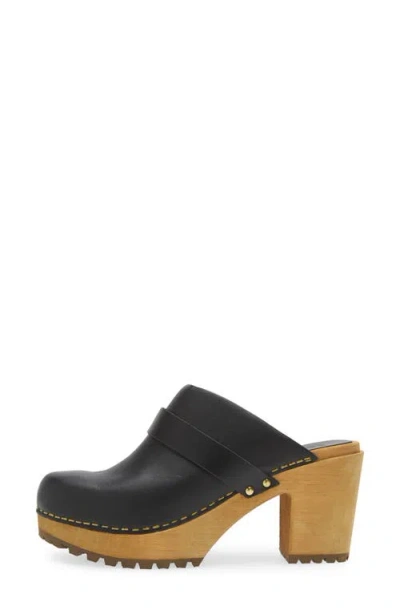 Sanita Peleni Block Heel Clog In Black