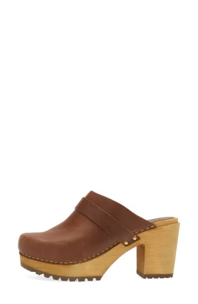 Sanita Peleni Block Heel Clog In Brown