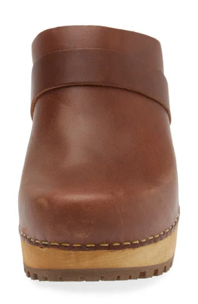Sanita Peleni Block Heel Clog In Brown
