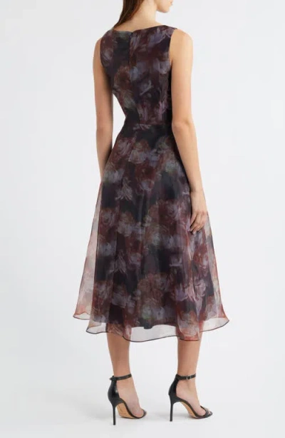 Julia Jordan Floral Cocktail Midi Dress In Multi