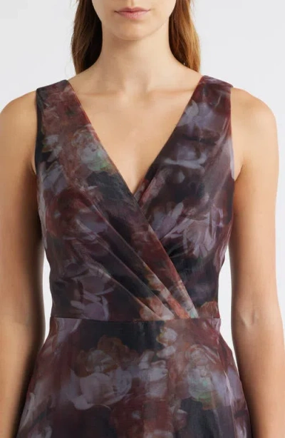 Julia Jordan Floral Cocktail Midi Dress In Multi