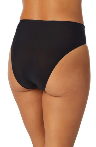 On Gossamer Heavenly Stretch High Cut Briefs In Black