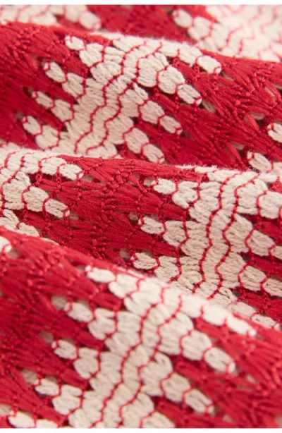 Next Open Stitch Sleeveless Minidress In Red