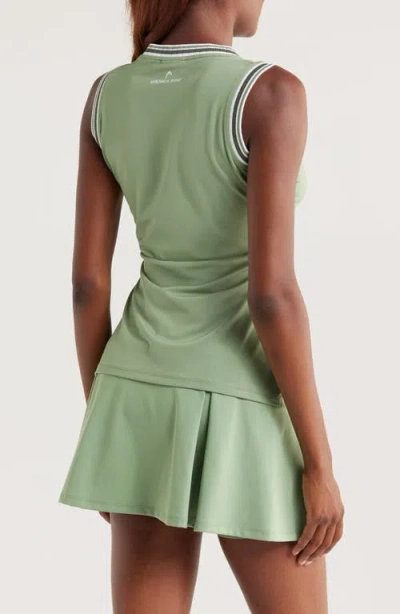 Head Stripe Knit Tank In Green