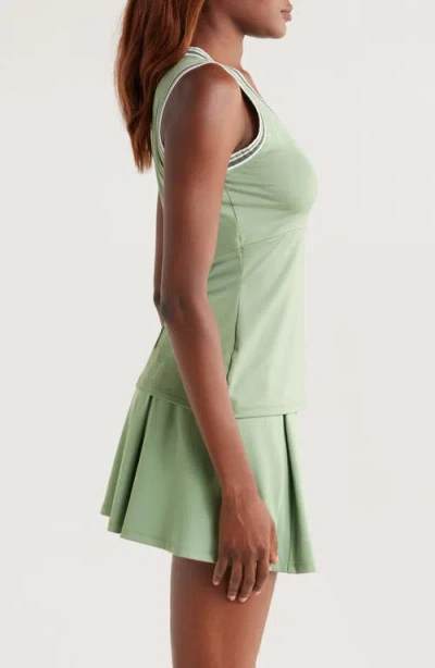 Head Stripe Knit Tank In Green