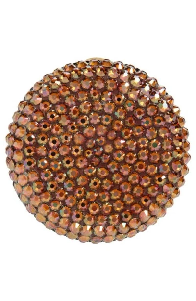 Judith Leiber Mini New York Whiskey Crystal Pillbox