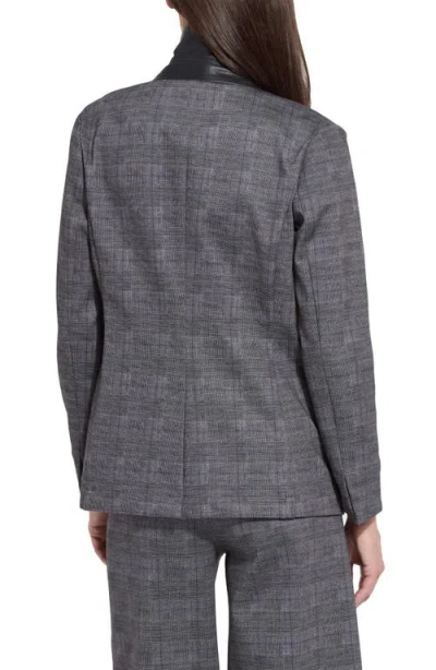 Lyssé Everest Jacquard Ponte Blazer In Gray